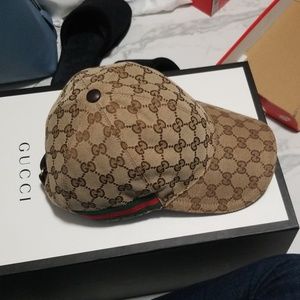 Women's Gucci Web Baseball Cap